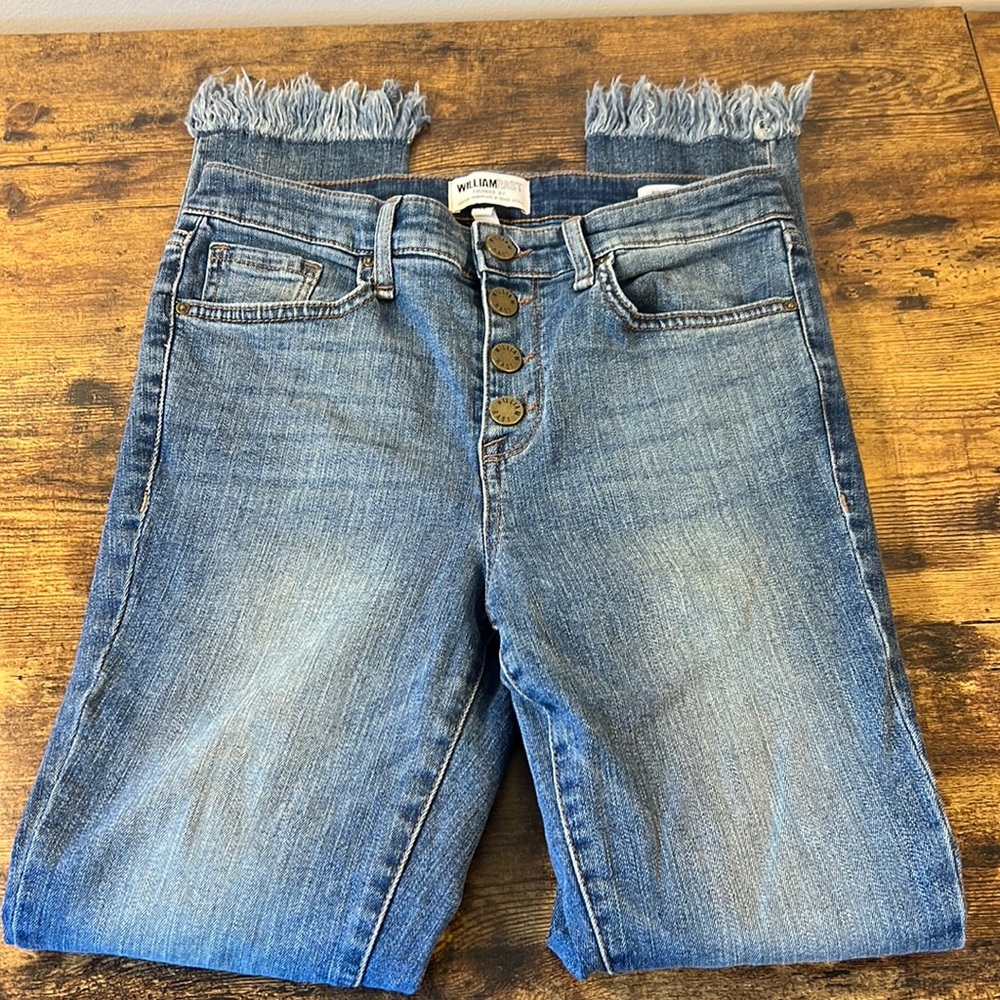 William Rast Highrise Ankle Blue Jeans Size 26 Juniors